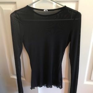 Urban Outfitters black sheer top